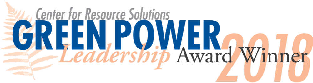 2018 Green Power Leadership Award From Center for Resource Solutions logo