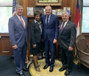 Lieutenant Governor Casey Cagle joined members of the Georgia House of Representatives and Clay County officials in the Rotunda at the Georgia State Capitol with SRC