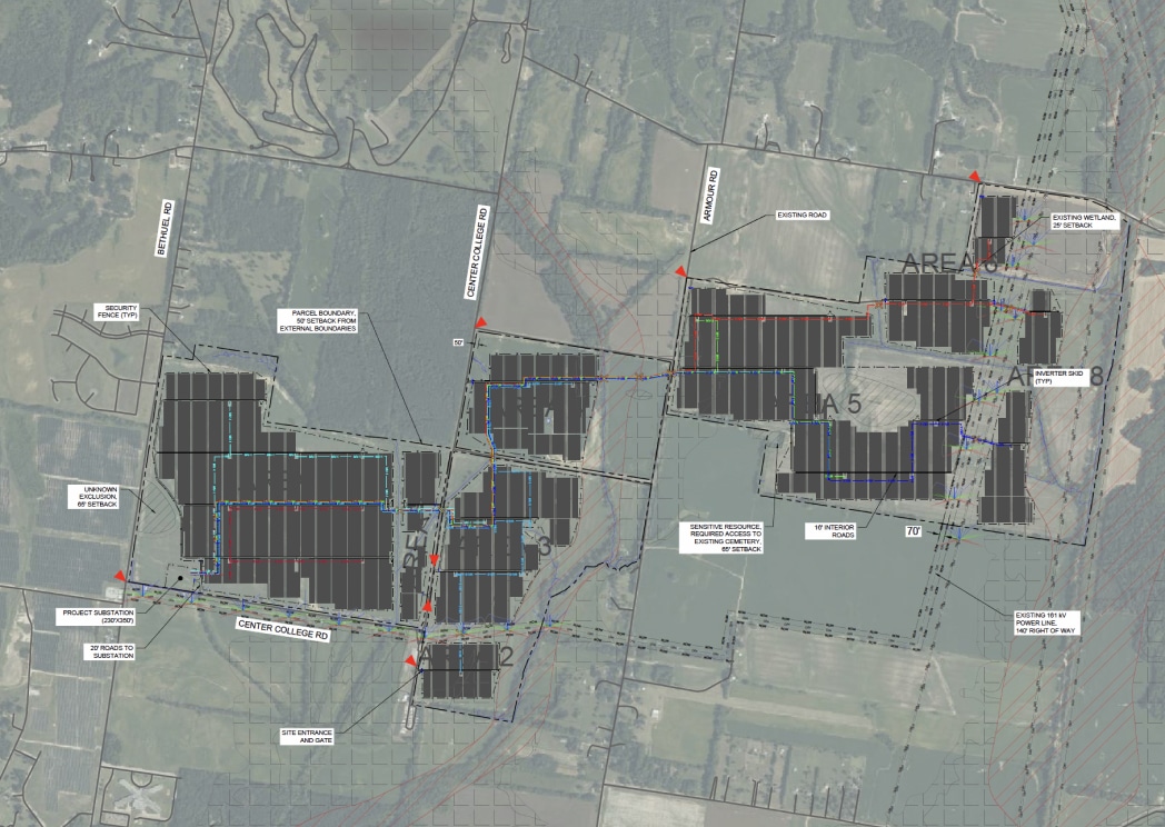 Project Map Millington II Solar Farm