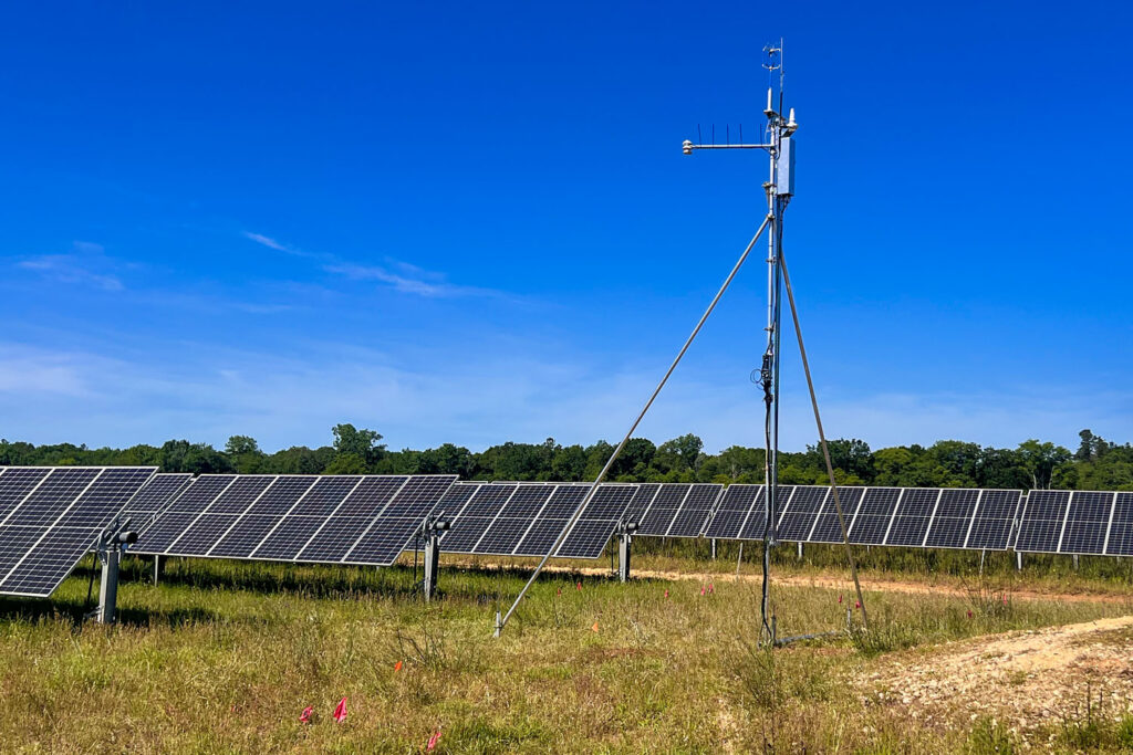 Solar farm testing site