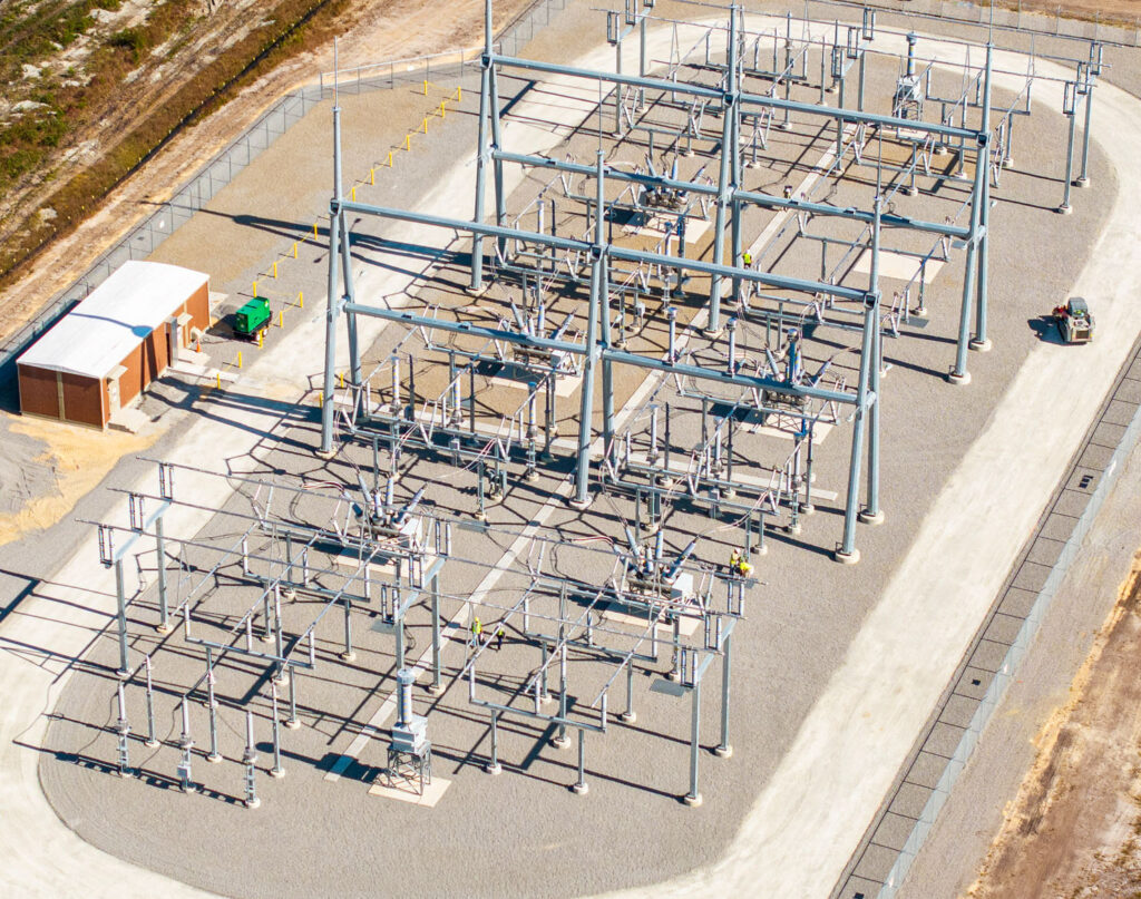 Lambert Solar Substation Construction