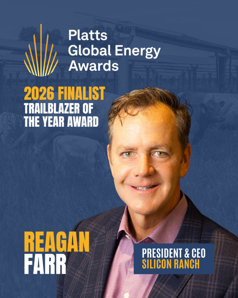 Reagan Farr Named Finalist for Platts Global Energy Chief Trailblazer of the Year